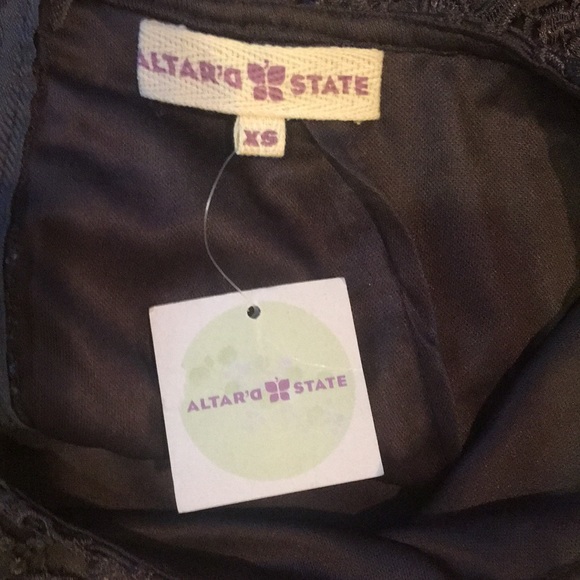 Altar’d State charcoal lace skirt - Picture 6 of 7